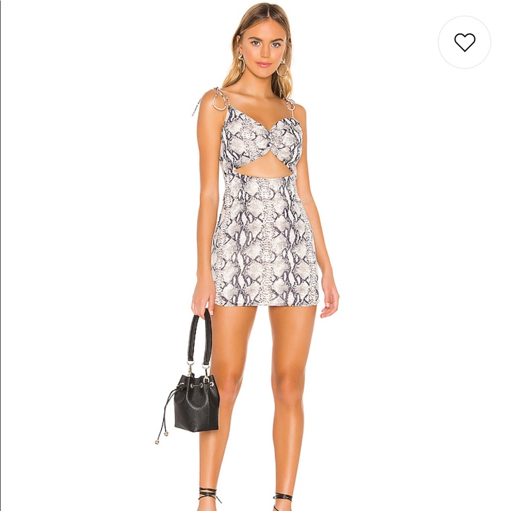 Revolve superdown snakeskin dress